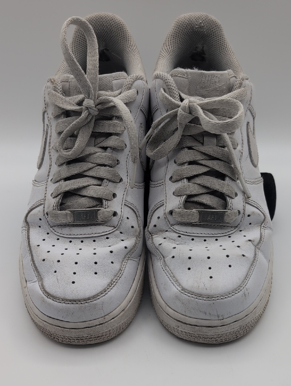 Nike Air White/Light Gray Low-Top Sneakers